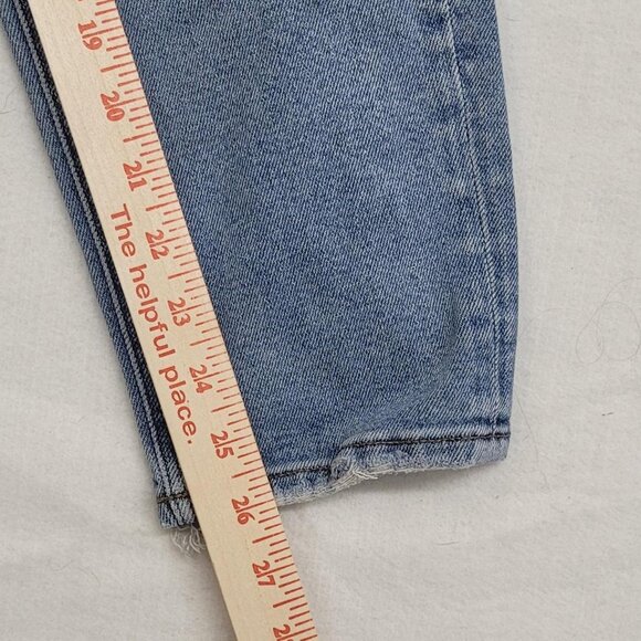 American Eagle Women’s 4 Regular Ripped Blue Jeans Distressed Casual - Picture 6 of 6
